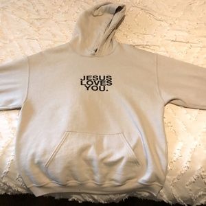 JESUS LOVES YOU hooded sweatshirt
